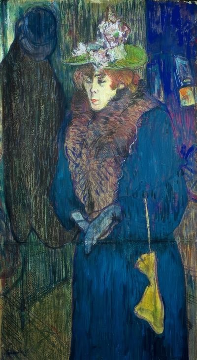 Jane Avril vstupuje do Moulin-Rouge od Henri de Toulouse Lautrec