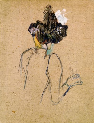 Jane Avril pohled zezadu od Henri de Toulouse Lautrec
