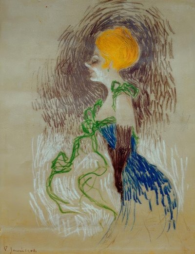 Mladá žena v rukavicích od Henri de Toulouse Lautrec