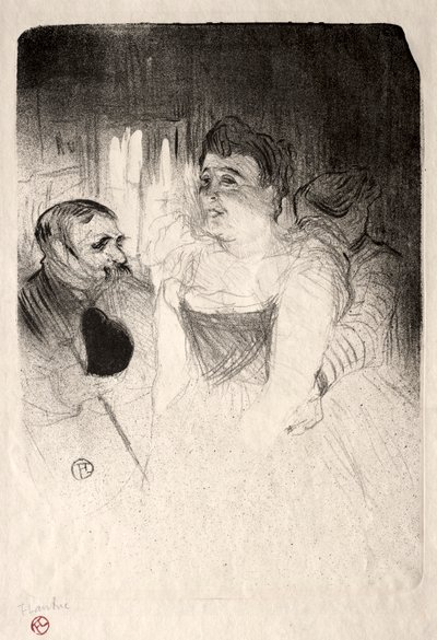 Judic in the Loge, 1894. od Henri de Toulouse Lautrec