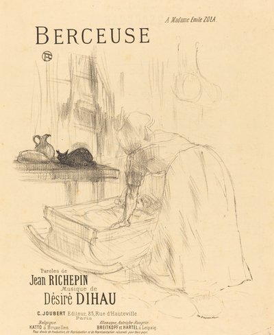 Ukolébavka, 1895-1896. od Henri de Toulouse Lautrec