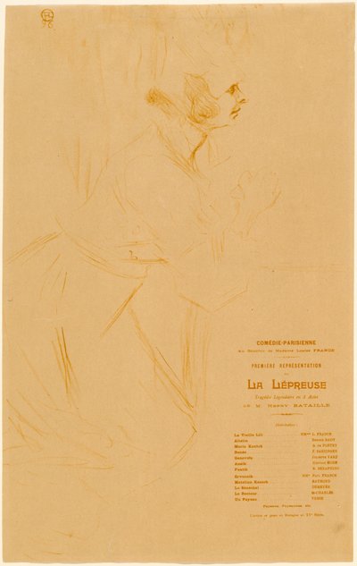 Malomocný, 1896. od Henri de Toulouse Lautrec