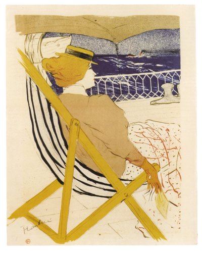 La Passagere du 54 ou Promenade en Yacht von Henri de Toulouse Lautrec