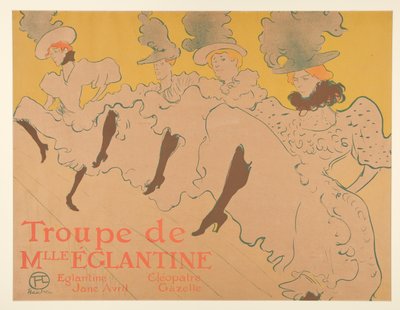 Skupina mademoiselle Eglantine (Mademoiselle Eglantine od Henri de Toulouse Lautrec