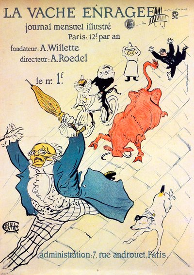 Die wütende Kuh von Henri de Toulouse Lautrec