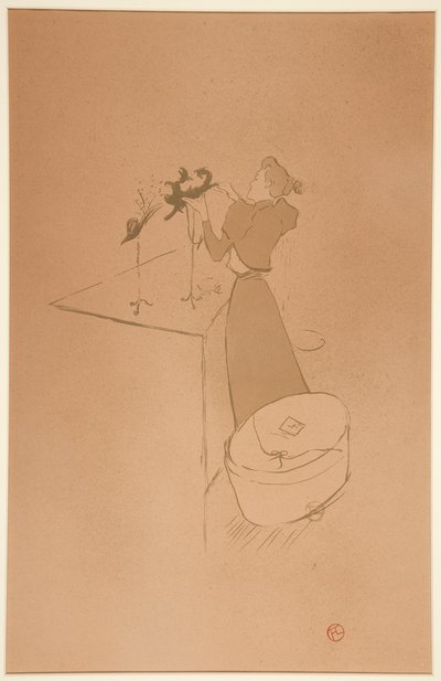 La modiste, Ren?e Vert (The Milliner, Ren?e Vert) od Henri de Toulouse-Lautrec