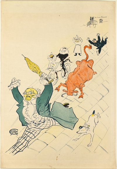 Rozzlobená kráva od Henri de Toulouse Lautrec