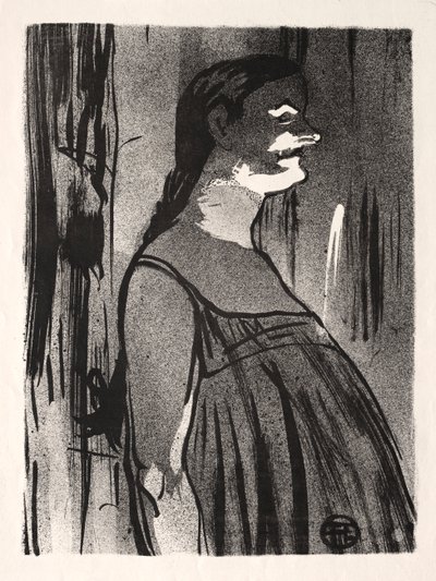 Kavárenský koncert: paní Abdala od Henri de Toulouse-Lautrec