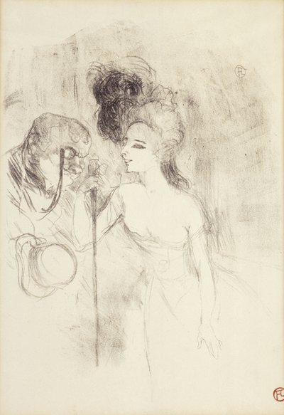 Odchod z divadla, 1896 od Henri de Toulouse Lautrec
