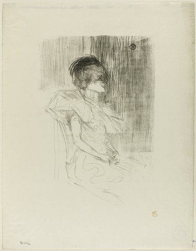Věřitel sedí od Henri de Toulouse Lautrec