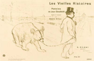 Staré příběhy (obálka/frontispice) od Henri de Toulouse Lautrec