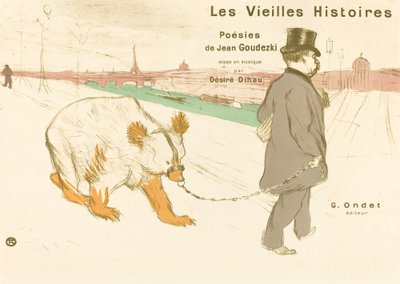 Frontispis obálky Old Stories, 1893. od Henri de Toulouse Lautrec