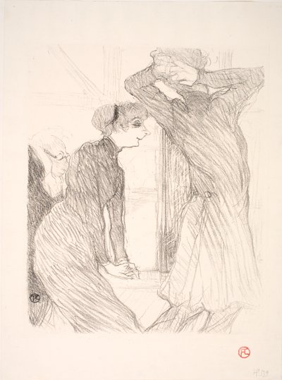 Lugné Poë a Berthe Bady in Beyond Human Forces od Henri de Toulouse Lautrec