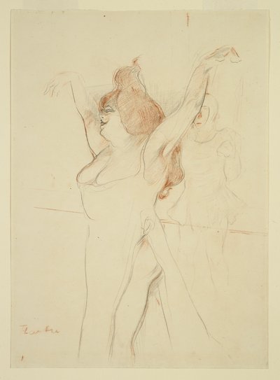 Mademoiselle Cocyle jako Helena Trojská v La Belle Helene od Henri de Toulouse-Lautrec