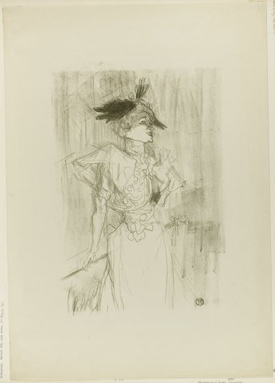 Mademoiselle Marcelle Lender, stojící od Henri de Toulouse-Lautrec