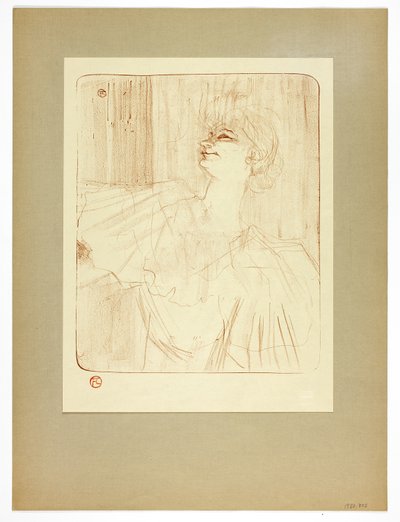 À Menilmontant od Bruanta, čtvrtý talíř od Yvette Guilbertové od Henri de Toulouse-Lautrec