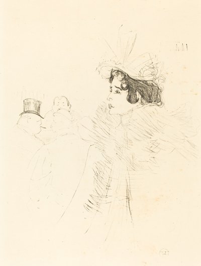 Slečna May Belfort v irském a americkém baru, rue Royale (slečna Belfort Belfort au Irish and American Bar, Rue Royale) od Henri de Toulouse Lautrec