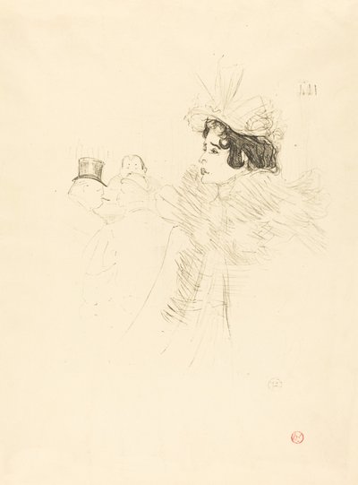Slečna May Belfort v irském a americkém baru, rue Royale Miss Belfort Belfort au Irish..., 1895. od Henri de Toulouse Lautrec
