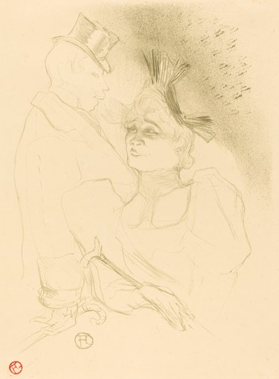 Mlle. Lender und Baron von Henri de Toulouse Lautrec
