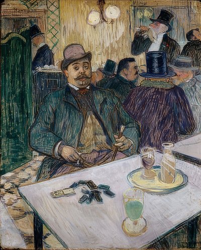 Monsieur Boileau v einem Café. 1893 od Henri de Toulouse Lautrec