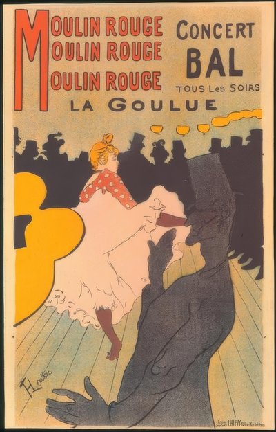 Moulin Rouge, La Goulue od Henri de Toulouse Lautrec