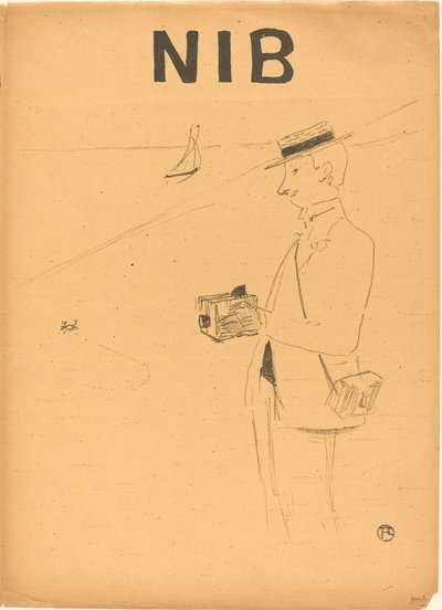 Nib nebo amatérský fotograf [vpředu vpravo] od Henri de Toulouse Lautrec