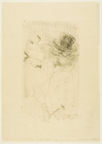Starý muž a mladá dívka od Henri de Toulouse-Lautrec