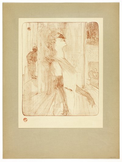 Na scéně, první deska od Yvette Guilbert od Henri de Toulouse Lautrec