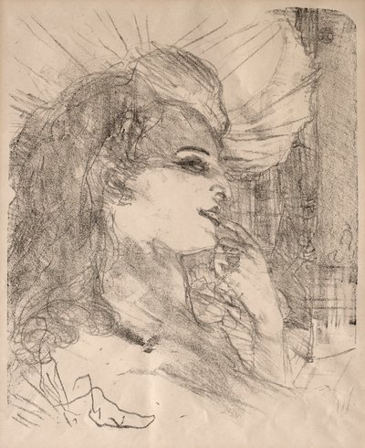 Portréty herců a hereček: Třináct litografií: Anna Held od Henri de Toulouse Lautrec