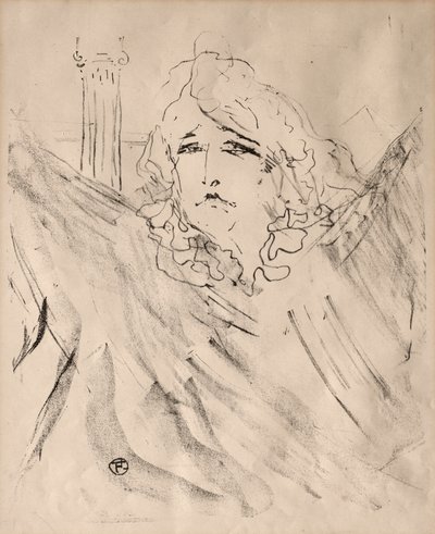 Portréty herců a hereček: Třináct litografií: Sarah Bernhardt, 1898. od Henri de Toulouse Lautrec