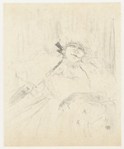 Portret van Yvette Guilbert v op toneel křesla Yvette Guilbert (stará píseň) Yvette Guilbert: Anglická série (název série) od Henri de Toulouse Lautrec