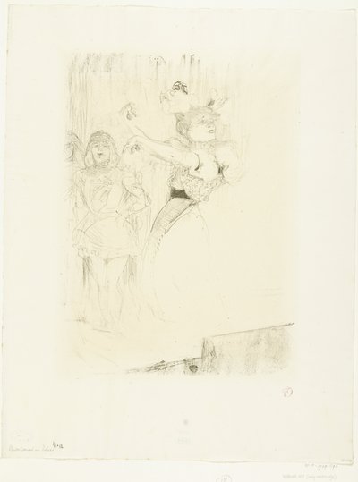 Portrét herečky Marcelle Lender tančící boléro v opeře Chilpéric Lender dansant le pas de bolero od Henri de Toulouse Lautrec