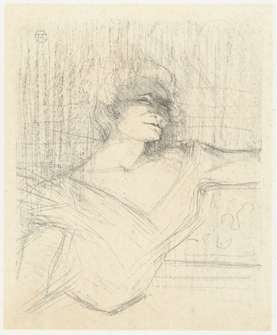 Portrétní van herečka Yvette Guilbert v Dans la Glu Yvette Guilbert v Glu Yvette Guilbert: Anglická série (název série) od Henri de Toulouse Lautrec