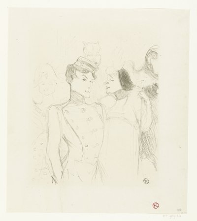 Portrét hereček Marcelle Lender a Eve Lavallière v revue v Théâtre des Variétés Lender a Lavalliere od Henri de Toulouse Lautrec