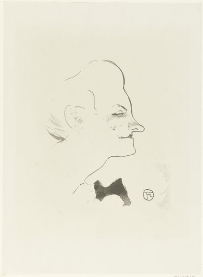 Portrét zpěvačky Yvette Gilbert Yvetta Gilbertová Le Cafe Concert (název série) od Henri de Toulouse Lautrec