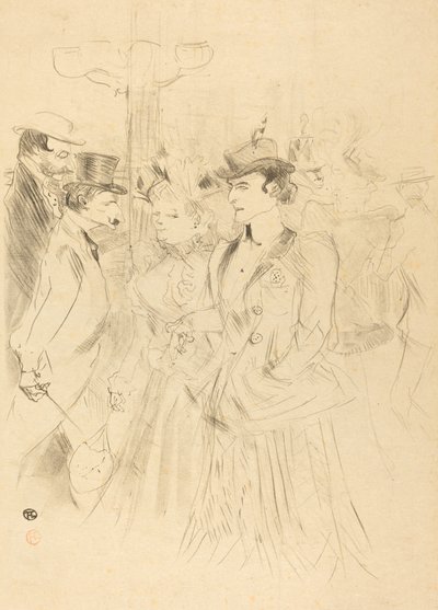 Promenáda (Promenoir) od Henri de Toulouse Lautrec