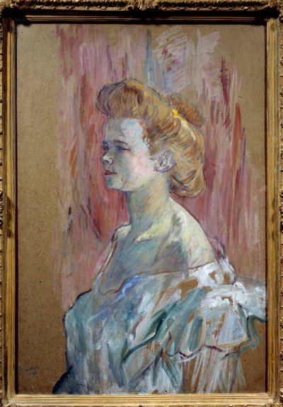 Prostituce: “” Portrét ženy v domácnosti”” Obraz Henri de Toulouse Lautreca (1864-1901) 1898 Ne. 0,88x0,56 m Soukromá sbírka od Henri de Toulouse Lautrec