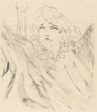 Sarah Bernhardt v "Cleopatra" (Sarah Bernhardt v "Cleopatra") od Henri de Toulouse Lautrec