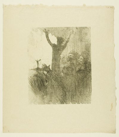 Schlomé Fuss in der Synagoge, aus Au Pied du Sinaï von Henri de Toulouse-Lautrec