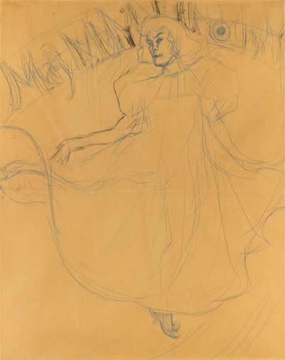 Studie pro May Milton od Henri de Toulouse-Lautrec