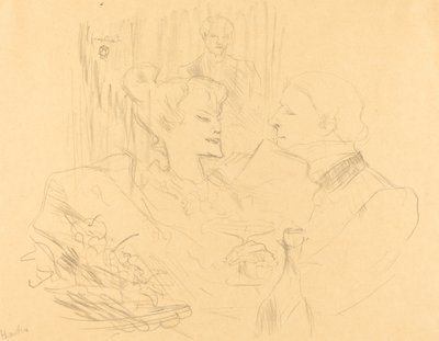 Večeře v Londýně od Henri de Toulouse Lautrec