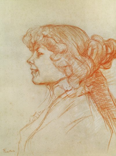 Anglická dívka u hvězdy v Le Havre, 1899 (pastel na papíře) od Henri de Toulouse Lautrec