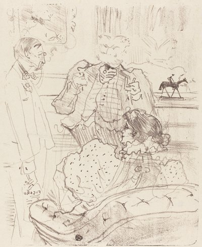 The Forfeit (La gage) od Henri de Toulouse Lautrec