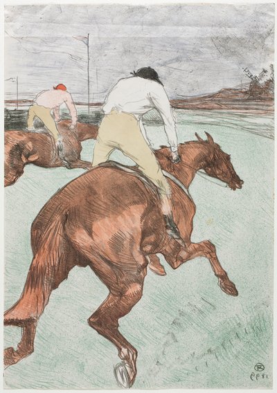 Der Jockey von Henri de Toulouse-Lautrec
