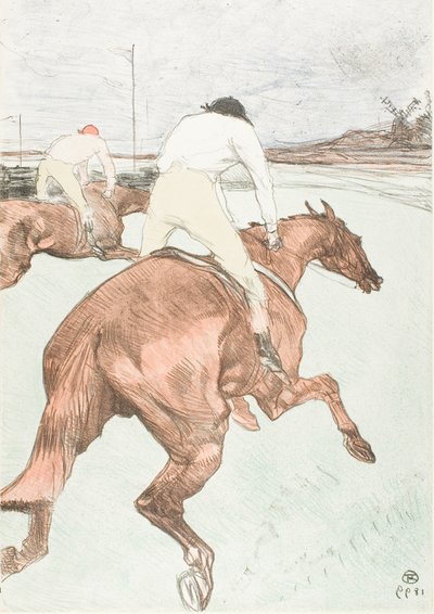 Der Jockey von Henri de Toulouse-Lautrec