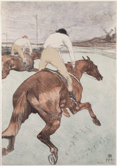 Der Jockey von Henri de Toulouse-Lautrec