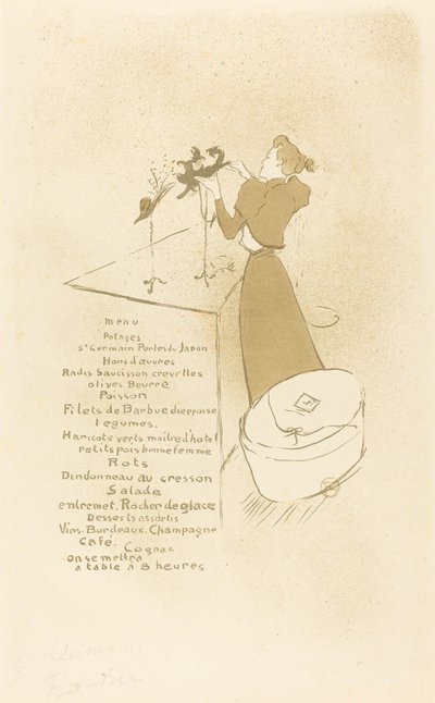 The Milliner (The Milliner - Renée Vert) od Henri de Toulouse Lautrec