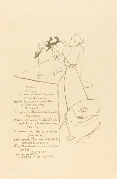 The Milliner (The Milliner - Renée Vert) od Henri de Toulouse Lautrec