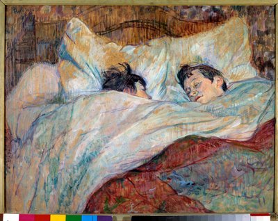 Postel Dvě spící děti. Olej na kartonu Henri de Toulouse Lautrec (1864-1901) 1892 Rozm. 0,54x0,7 m Paříž, musee d