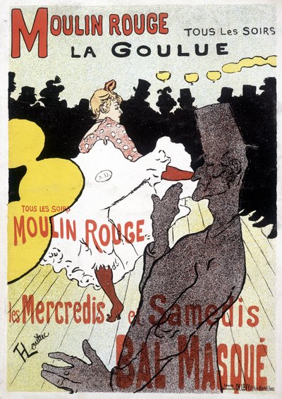 Plakát Toulouse Lautreca pro Moulin Rouge a La Goulue od Henri de Toulouse Lautrec